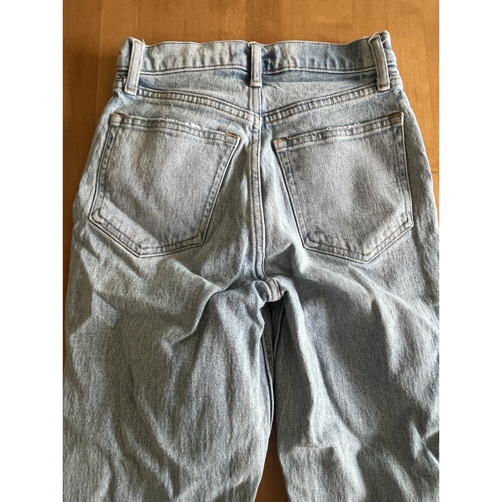 Abercrombie & Fitch Jeans Womens Sz 25 Ultra High Rise 90s Straight Distressed - Picture 11 of 11